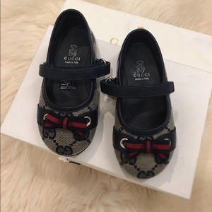 Gucci Baby GG Supreme Ballet Flats toddler size4